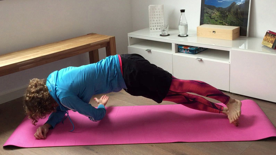 Frau, Seitstütz wie beschrieben 2