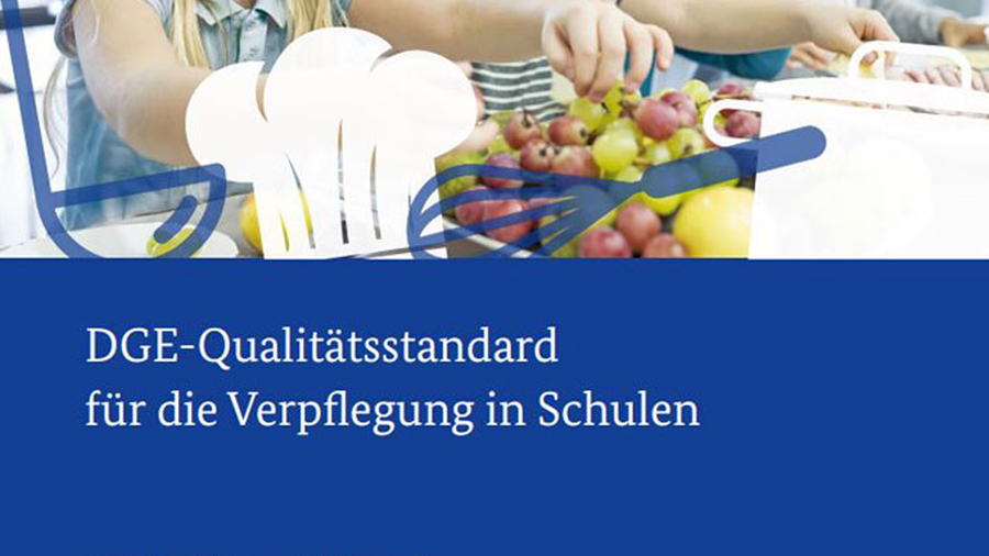 Cover der Broschüre DGE-Qualitätsstandard Schulverpflegung