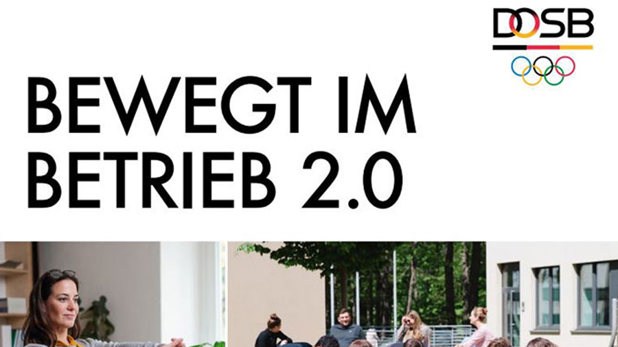 Cover der Broschüre Bewegt im Betrieb vom DOSB und BKK24