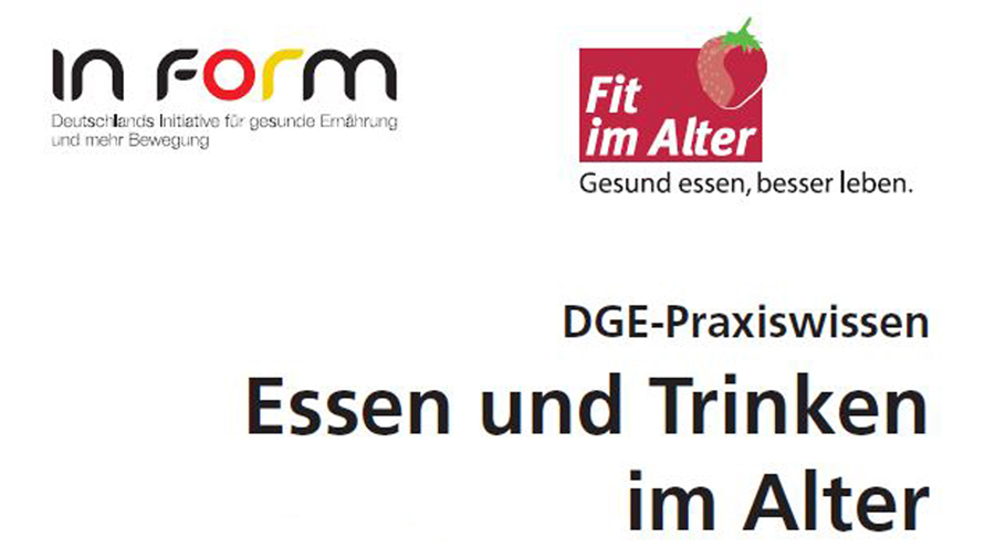 Cover: Titel der Broschüre und zwei Bilder mit Essen