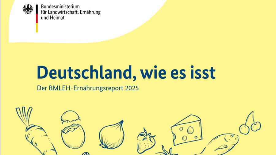 Cover Report - Titel: Deutschland, wie es isst - Der BMLEH-Ernährungsreport 2025