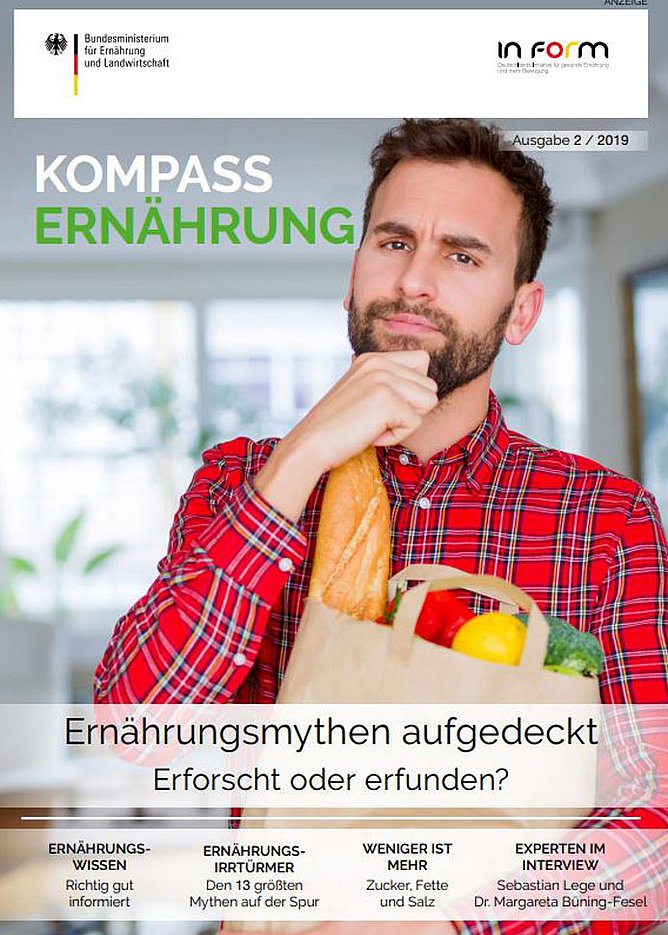 Cover der Broschüre Kompass Ernährung Ausgabe 2/2019