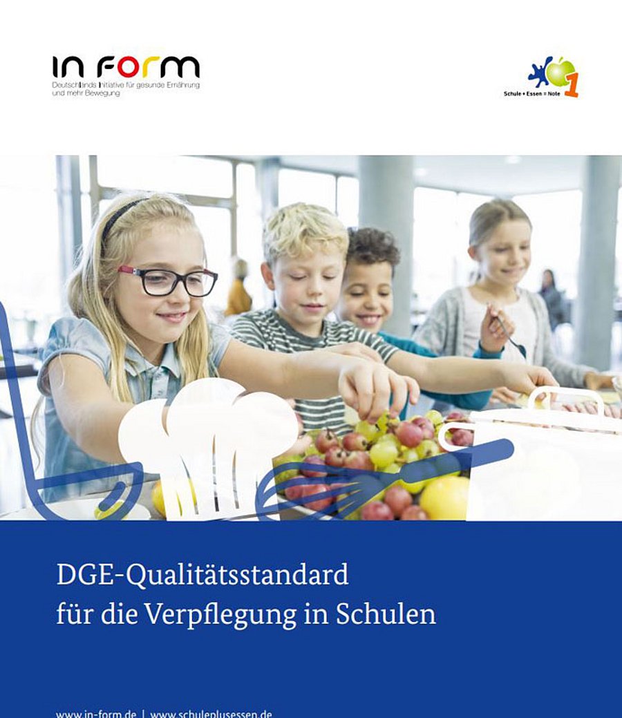 Cover "DGE-Qualitätsstandard für die Verpflegung in Schulen"