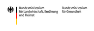 Doppellogo BMEL und BMG mit Bundesadler links
