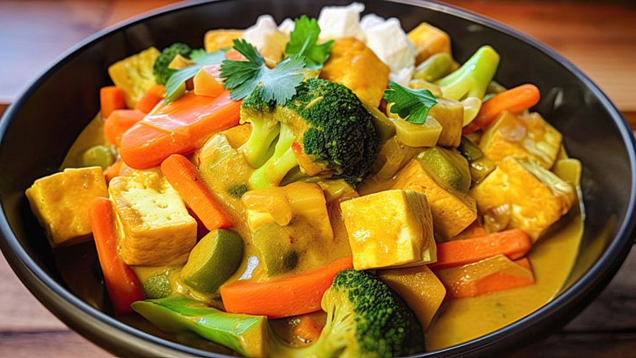 1 Schale Gemüsecurry.