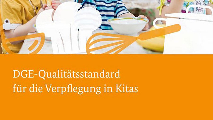 Cover der Broschüre DGE-Qualitätsstandard für die Kitaverpflegung