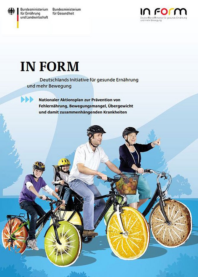 Cover der Broschüre Nationaler Aktionsplan IN FORM