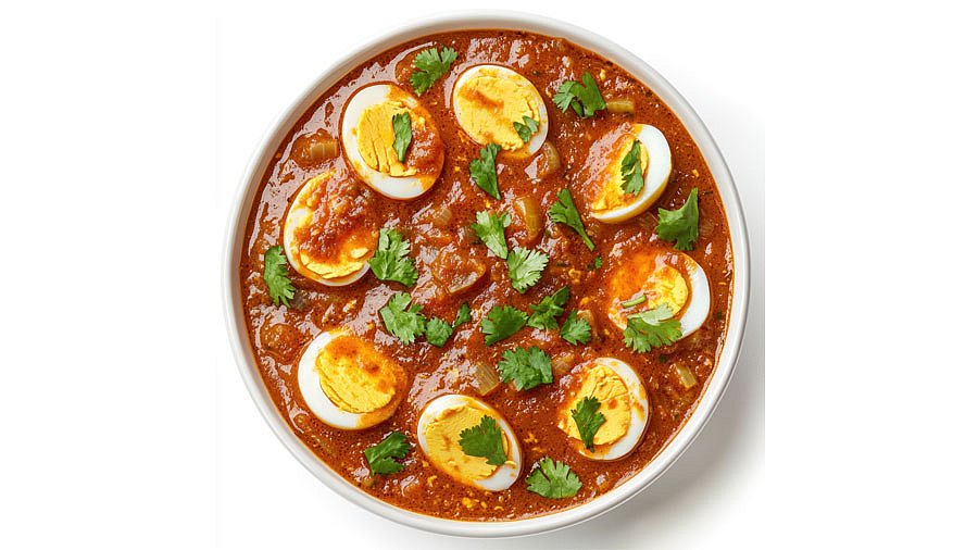 Ein Teller Eier-Curry