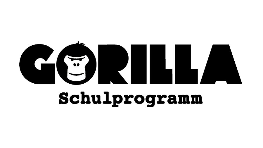 Schriftzug von Gorilla Deutschland gGmbH in schwarzen Druckbuchstaben